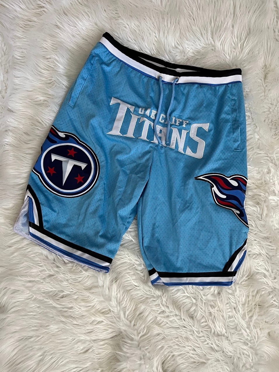 Embroidered basketball shorts