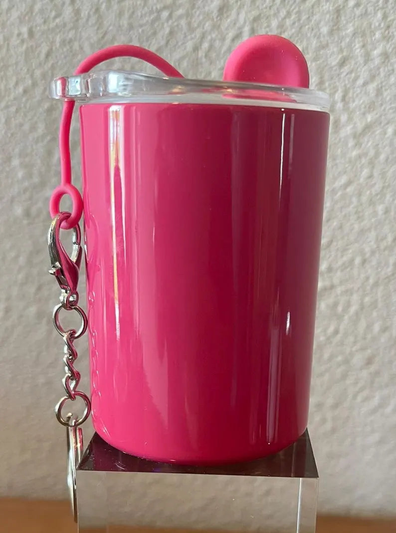 Mini tumbler shot keychain 3oz (straight)