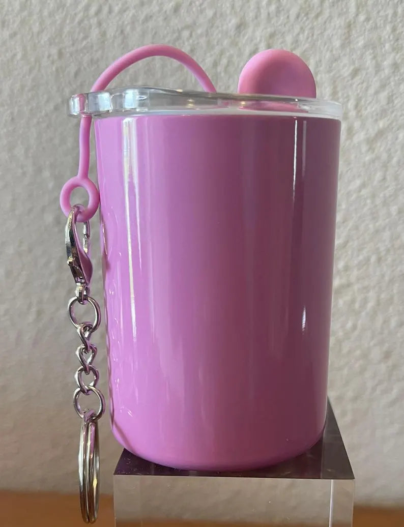 Mini tumbler shot keychain 3oz (straight)