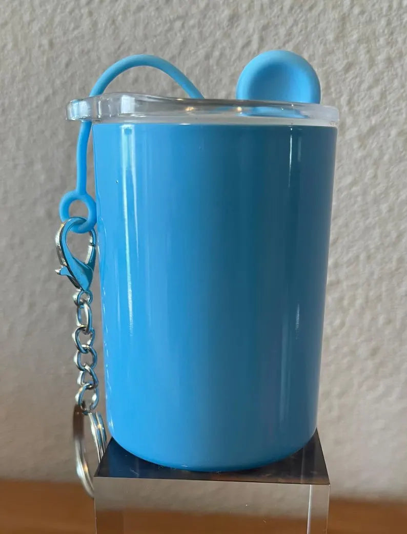 Mini tumbler shot keychain 3oz (straight)