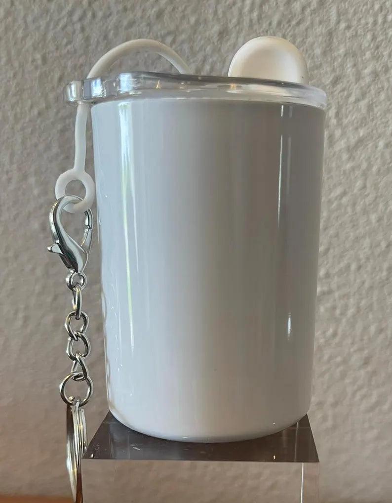 Mini tumbler shot keychain 3oz (straight)