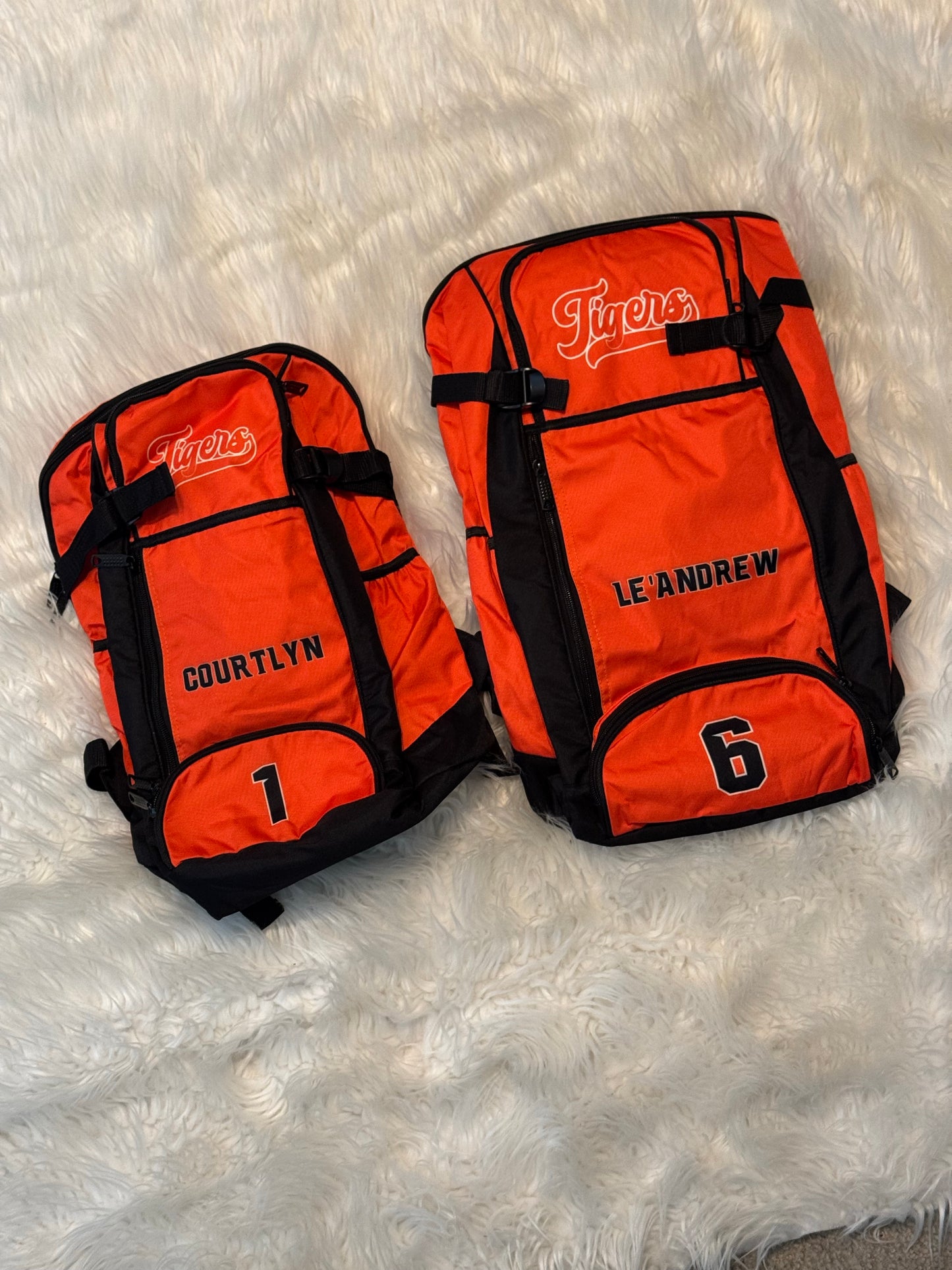 Custom Tigers Baseball Backpack (pre-order)