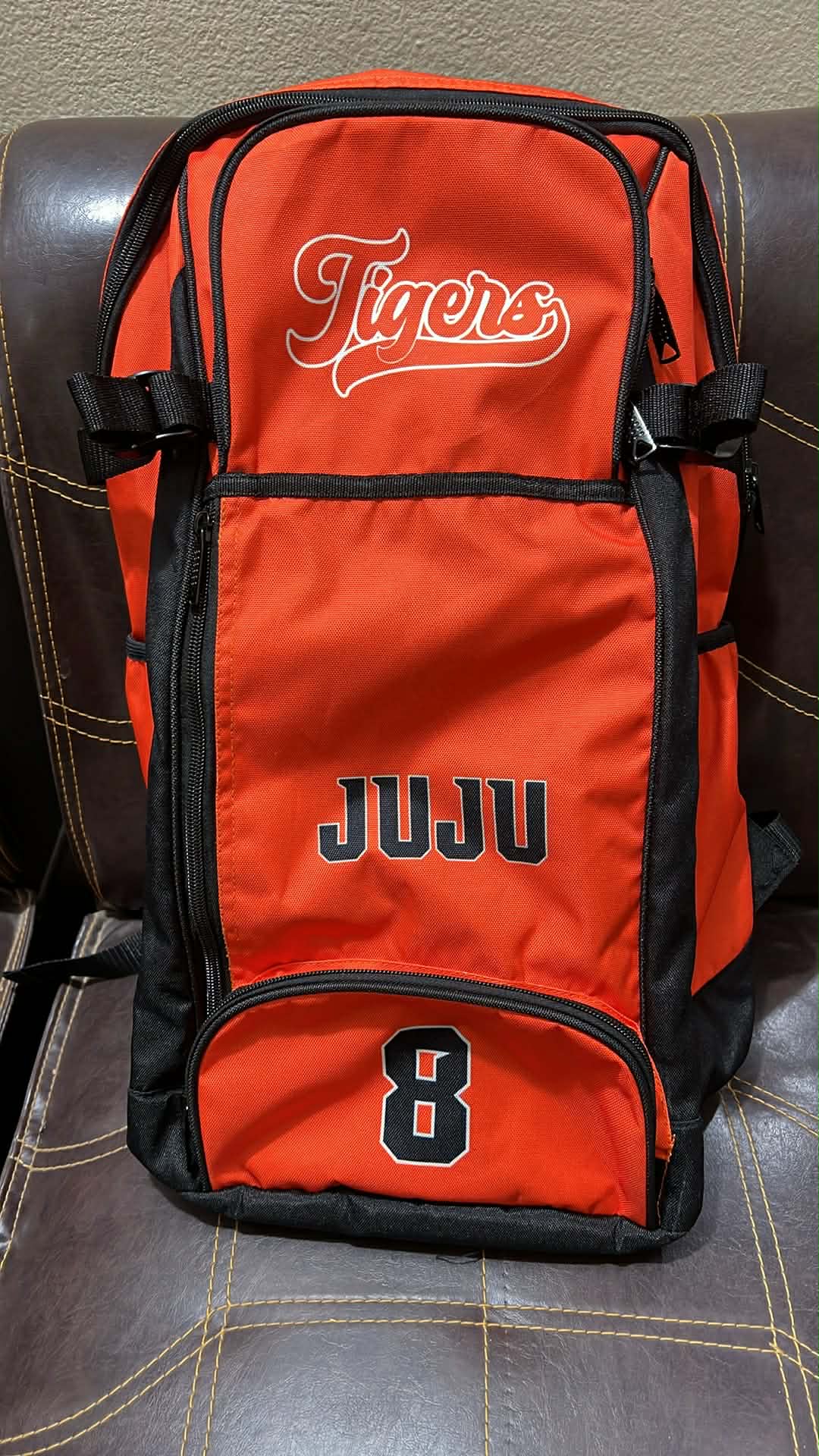 Custom Tigers Baseball Backpack (pre-order)