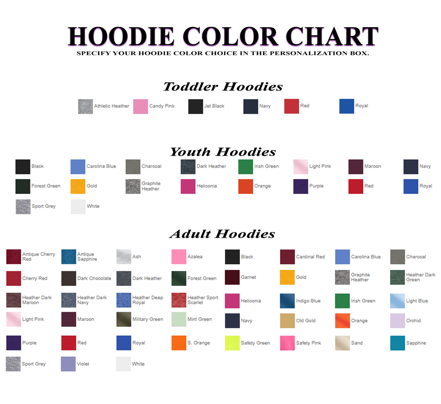 Vinyl Hoodies (Adult)