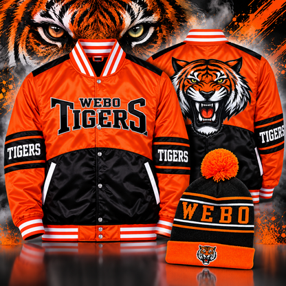 WEBO Tigers Satin Varsity Jacket (pre-order Jacket)